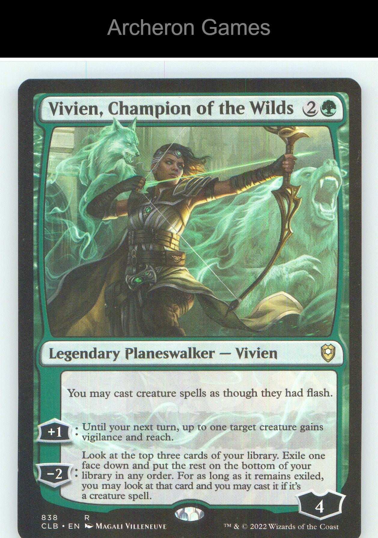 Vivien, Champion of the Wilds CLB 838 R MTG Card NM/EX+