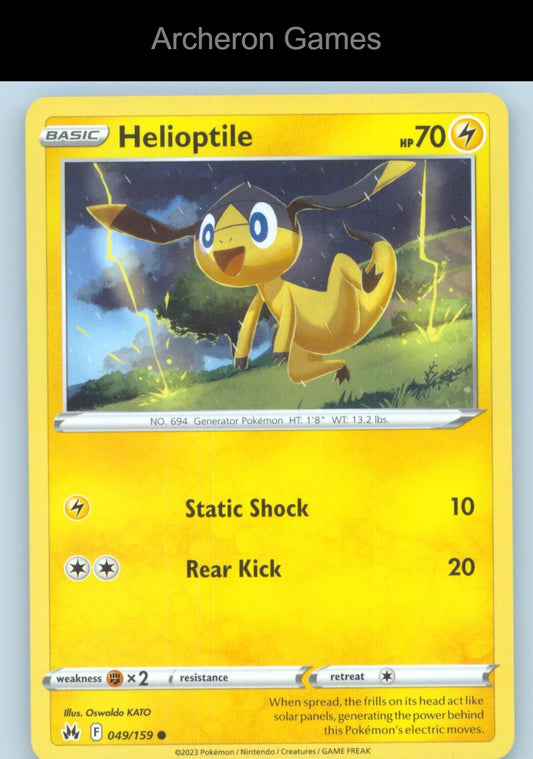 Pokemon Card Helioptile CRZ 049/159 C Crown Zenith