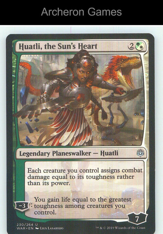 Huatli, the Sun's Heart WAR 230 UC MTG Card NM/EX+