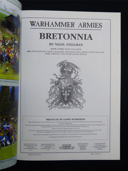 Warhammer Armies: Bretonnia 5th Edition Softback 1996 - Warhammer Old World #1HF