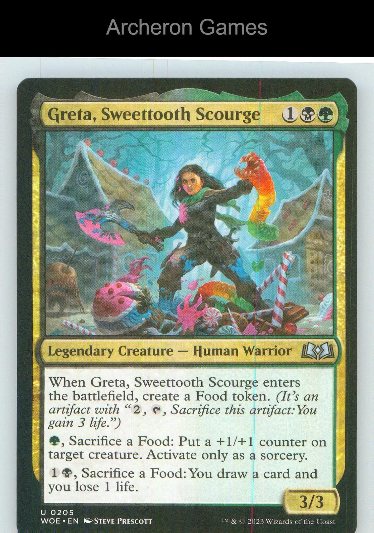 Greta, Sweettooth Scourge WOE 205 UC MTG Card NM/EX+