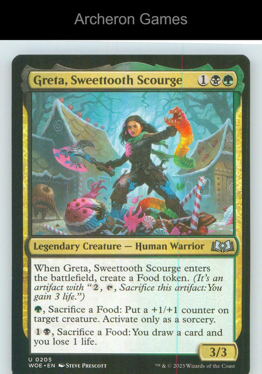 Greta, Sweettooth Scourge WOE 205 UC MTG Card NM/EX+