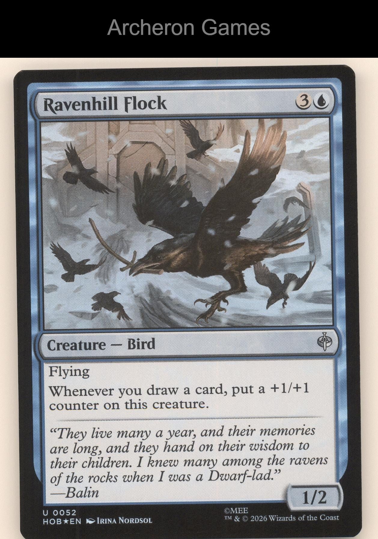 Ravenhill Flock HOB 52 UC MTG Card The Hobbit