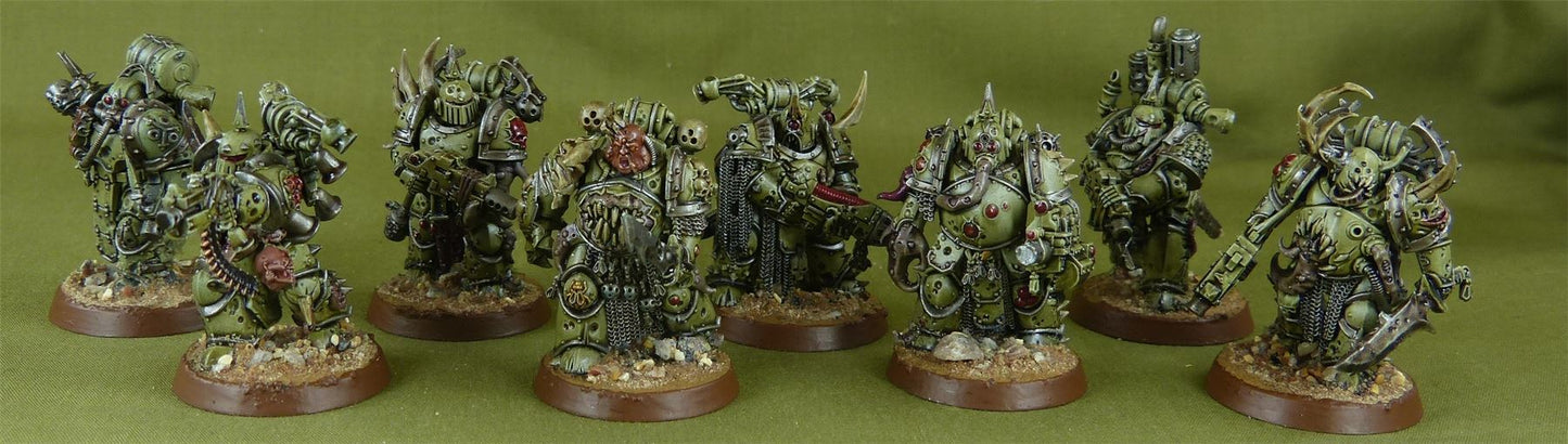 Plauge Marines - Death Guard - Painted - Warhammer AoS 40k #2RX