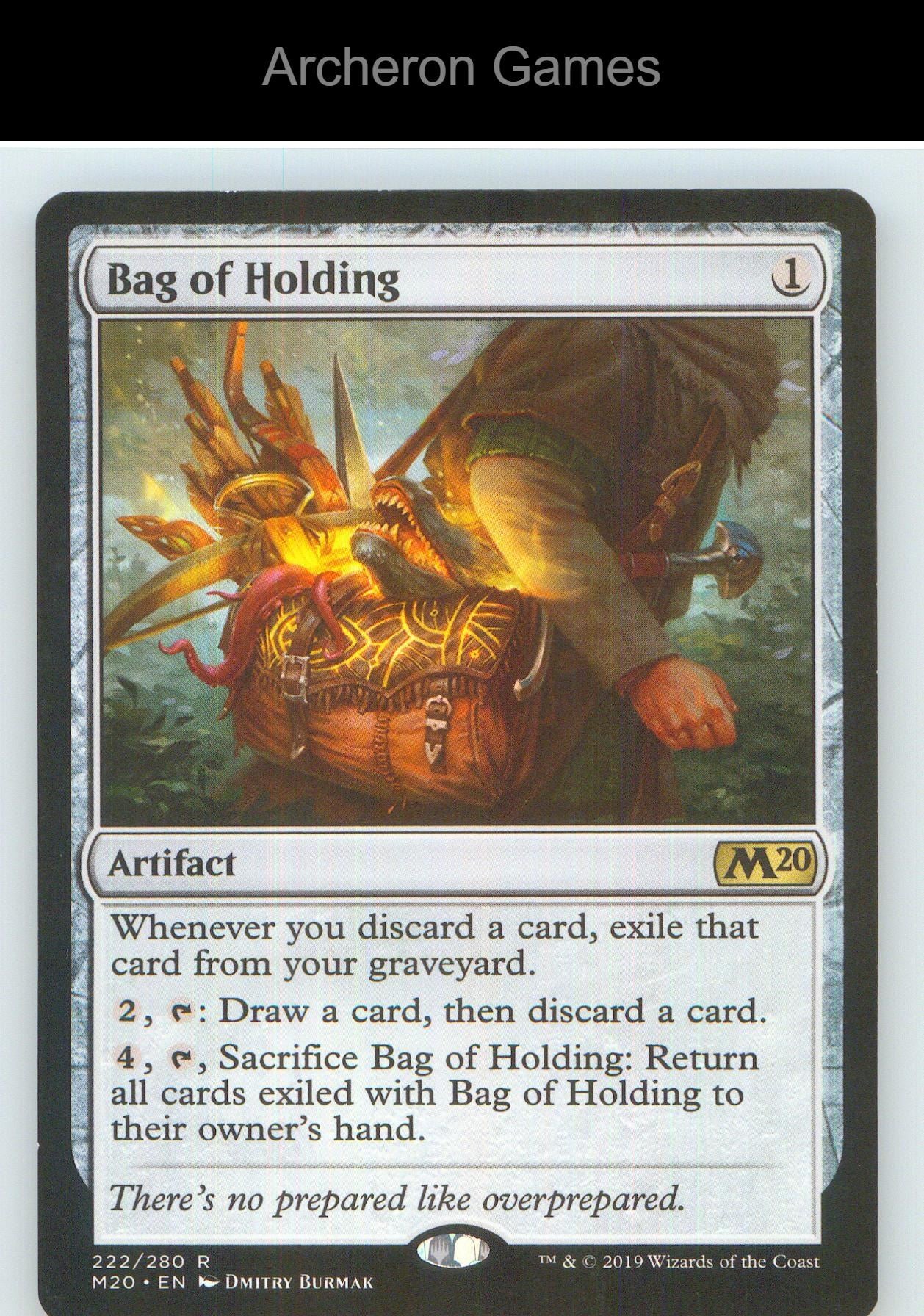 Bag of Holding M20 222 R MTG Card NM/EX+
