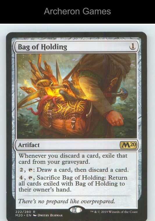 Bag of Holding M20 222 R MTG Card NM/EX+