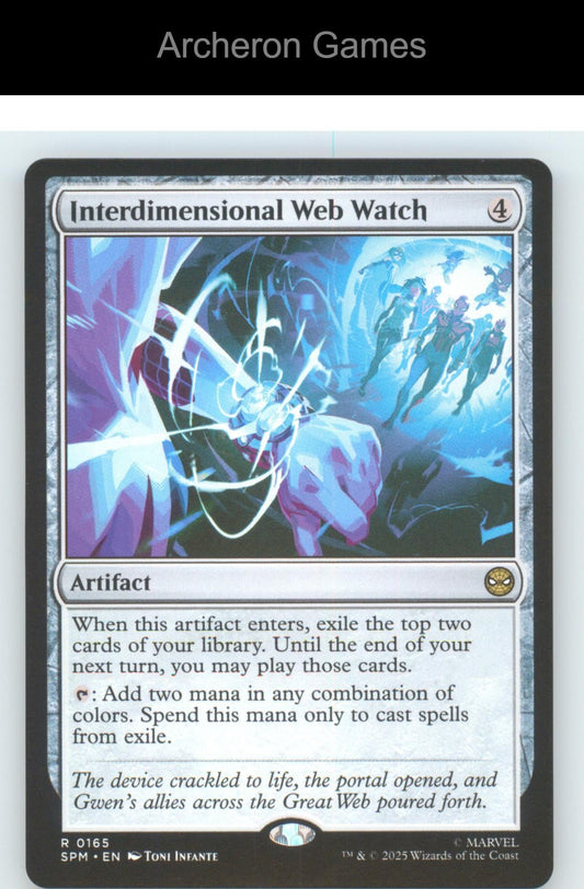 Interdimensional Web Watch SPM 165 R MTG Card NM/EX+