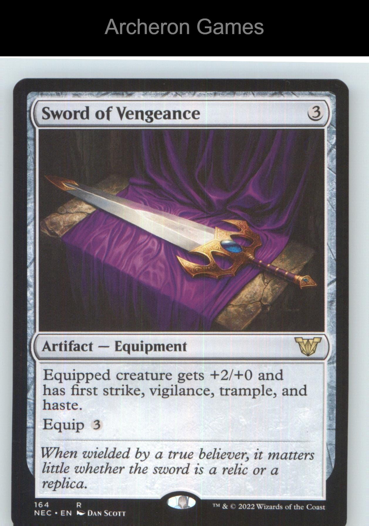 Sword of Vengeance NEC 164 R MTG Card NM/EX+