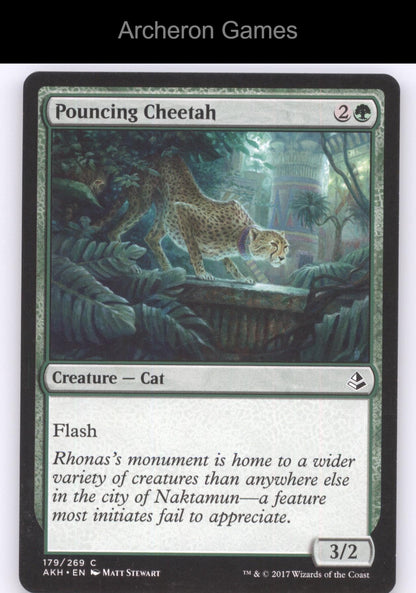 Pouncing Cheetah 179 C MTG Card Amonkhet