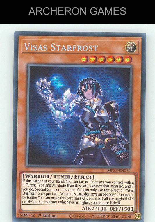 Visas Starfrost SEC YUGIOH Card