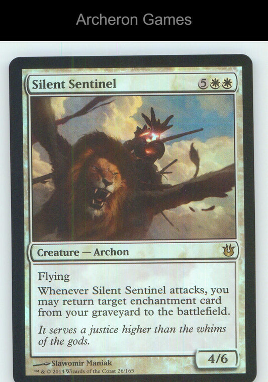 Silent Sentinel BNG 26 R MTG Card NM/EX+ Foil