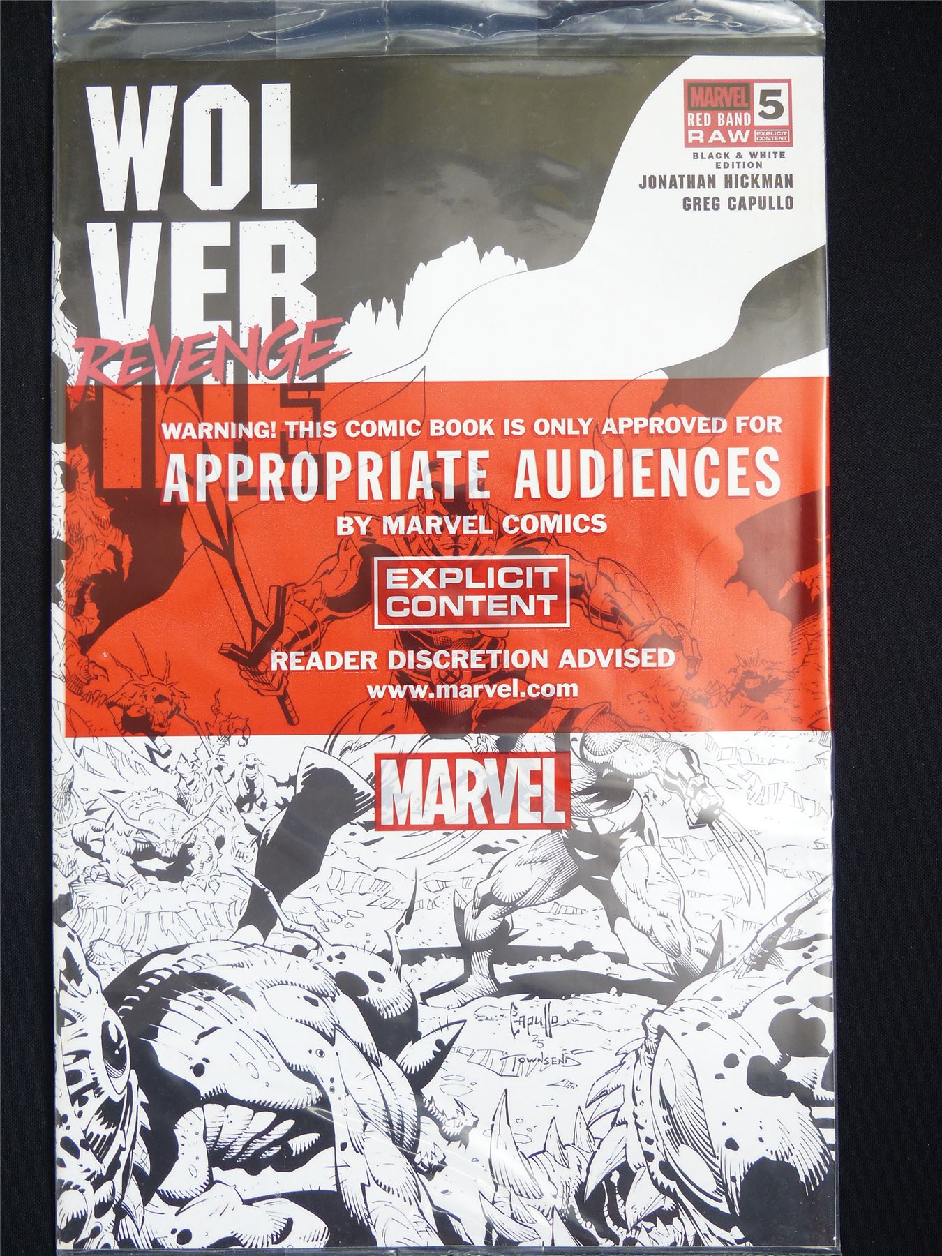 WOLVERINE Revenge: Black & White Edition #5 Red Band - Jan 2026 Marvel Comic #5ZY