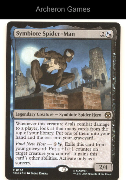 Symbiote Spider-Man 156 R MTG Card Marvel's Spider-Man