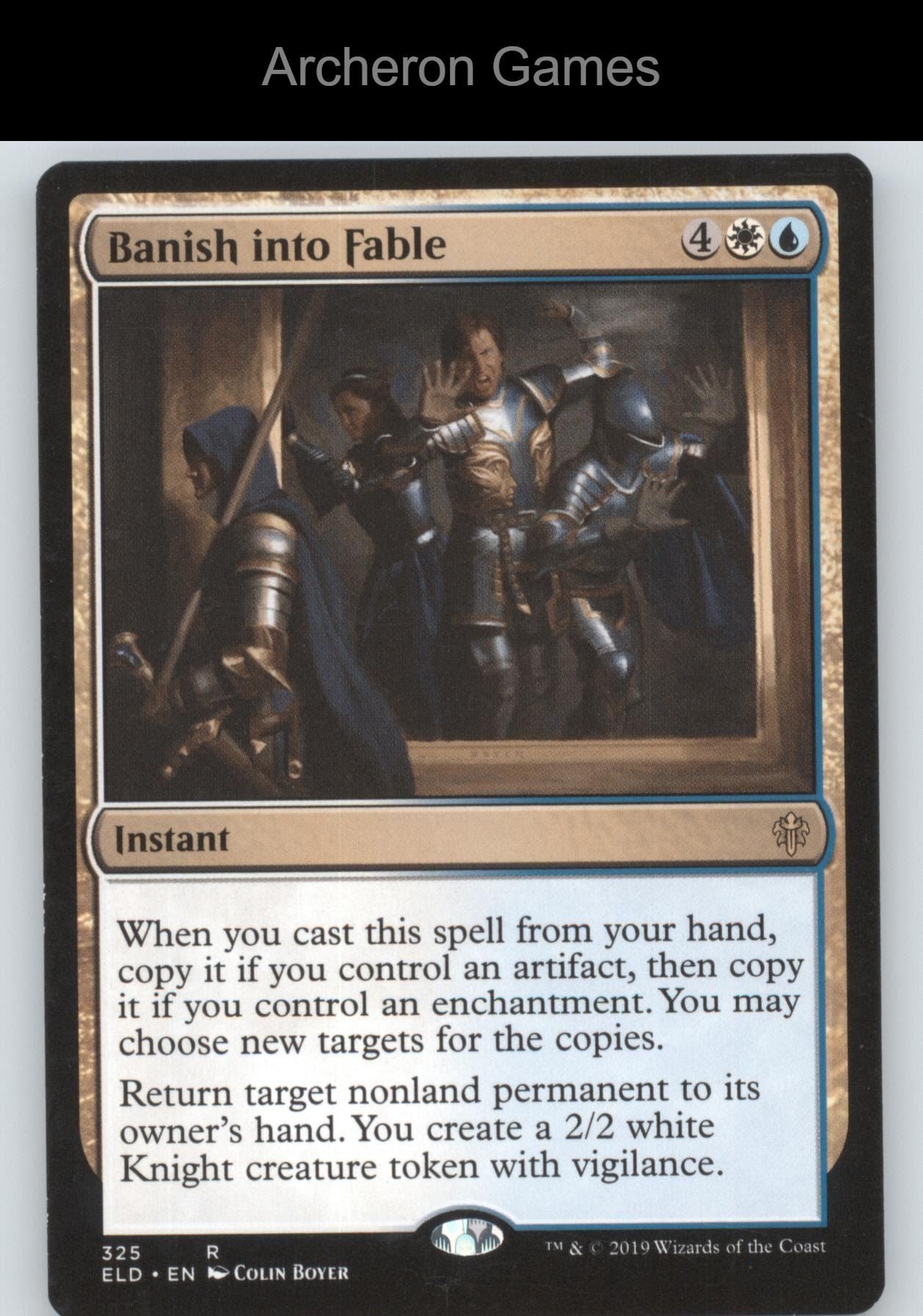 Banish into Fable 325 R MTG Card Throne of Eldraine