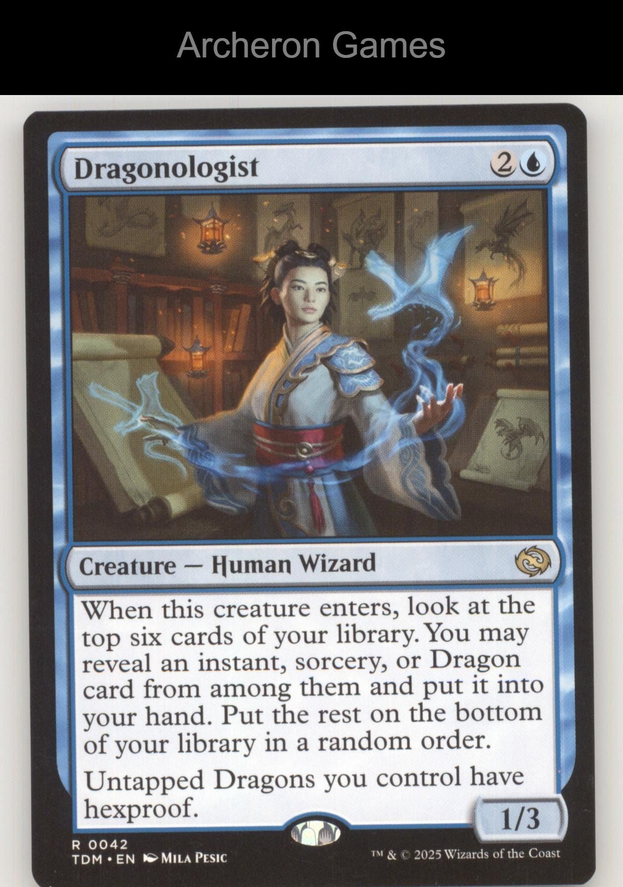 Dragonologist 42 R MTG Card Promo Pack: Tarkir: Dragonstorm