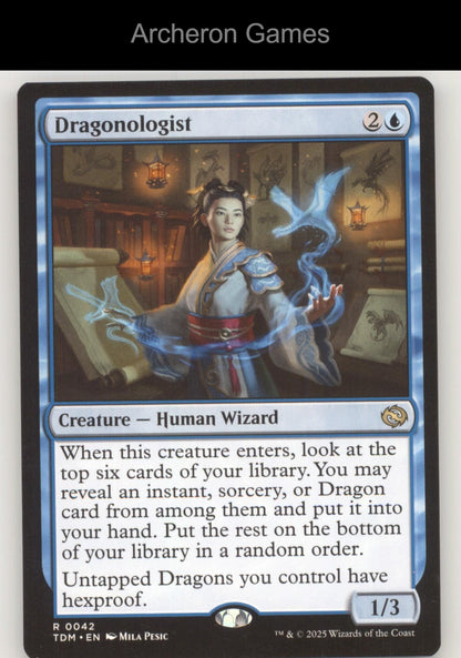 Dragonologist 42 R MTG Card Promo Pack: Tarkir: Dragonstorm