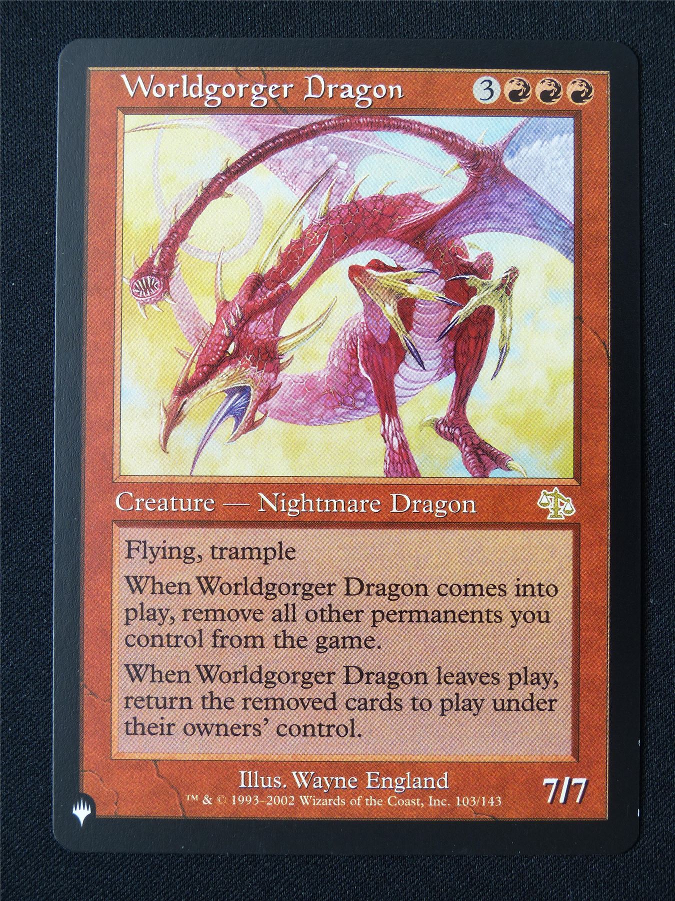 Worldgorger Dragon - JUD - Mtg Card #326