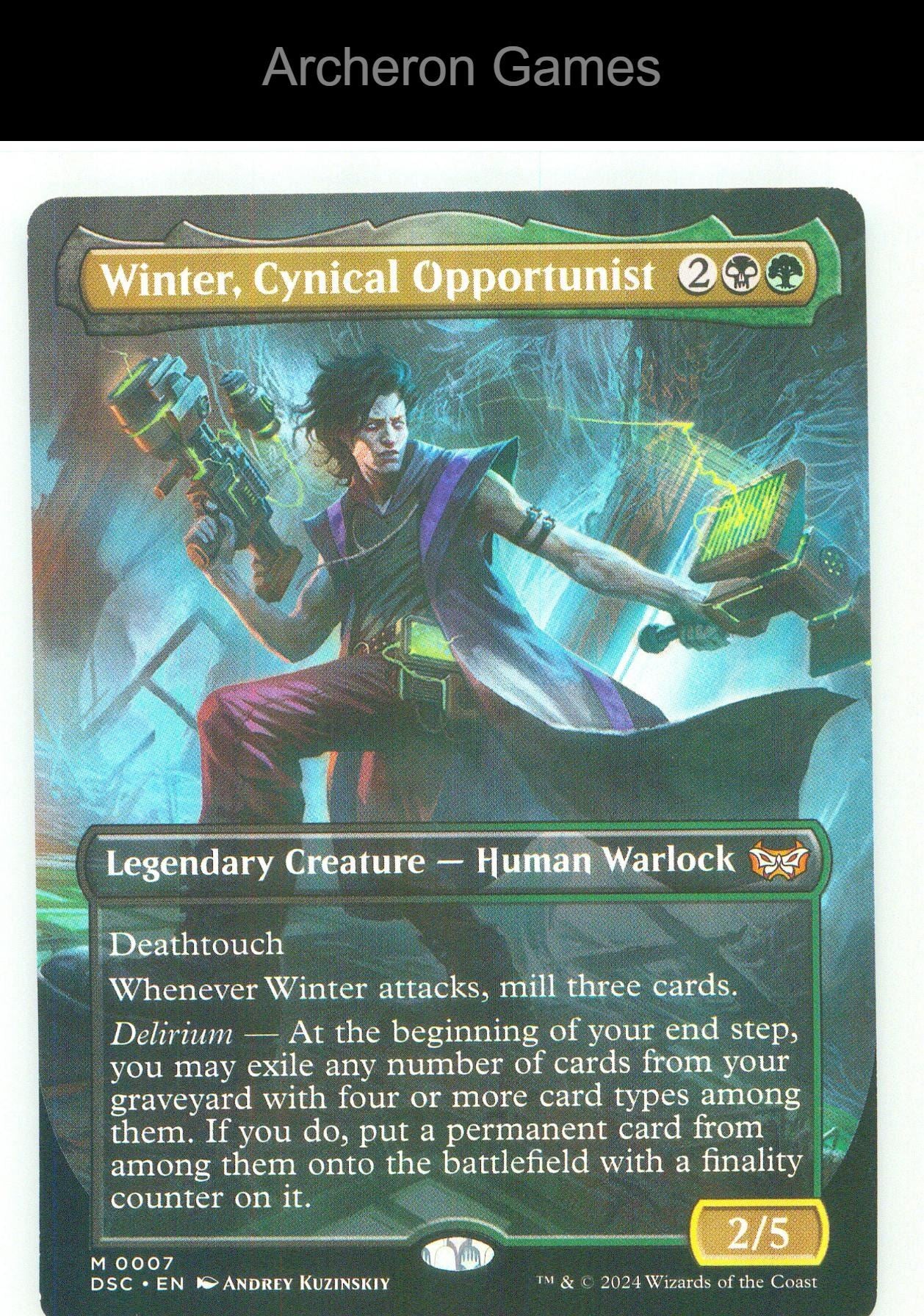 Winter, Cynical Opportunist (Borderless) 7 Mythic MTG Card NM/EX+