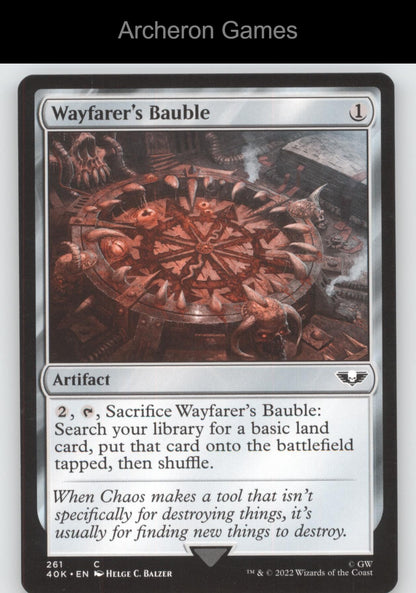 Wayfarer's Bauble (261) (Surge Foil) 261 MTG Card Universes Beyond: Warhammer 40,000