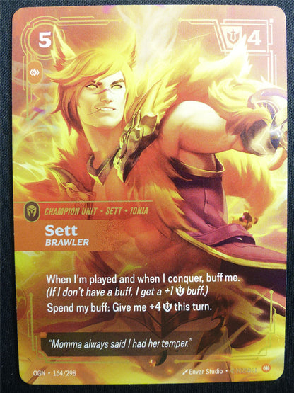 Sett Brawler 164/298 Epic Rare Foil - OGN - Riftbound Card #2CT