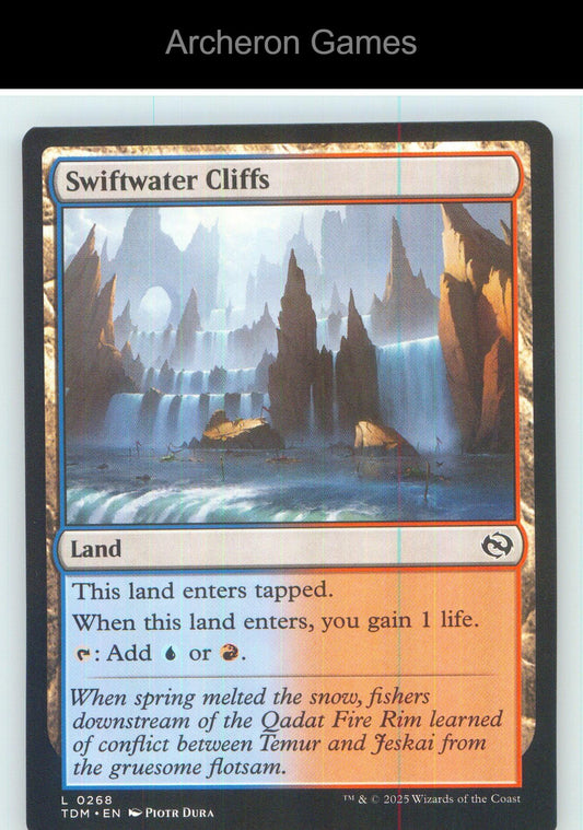 Swiftwater Cliffs TDM 268 Land MTG Card NM/EX+