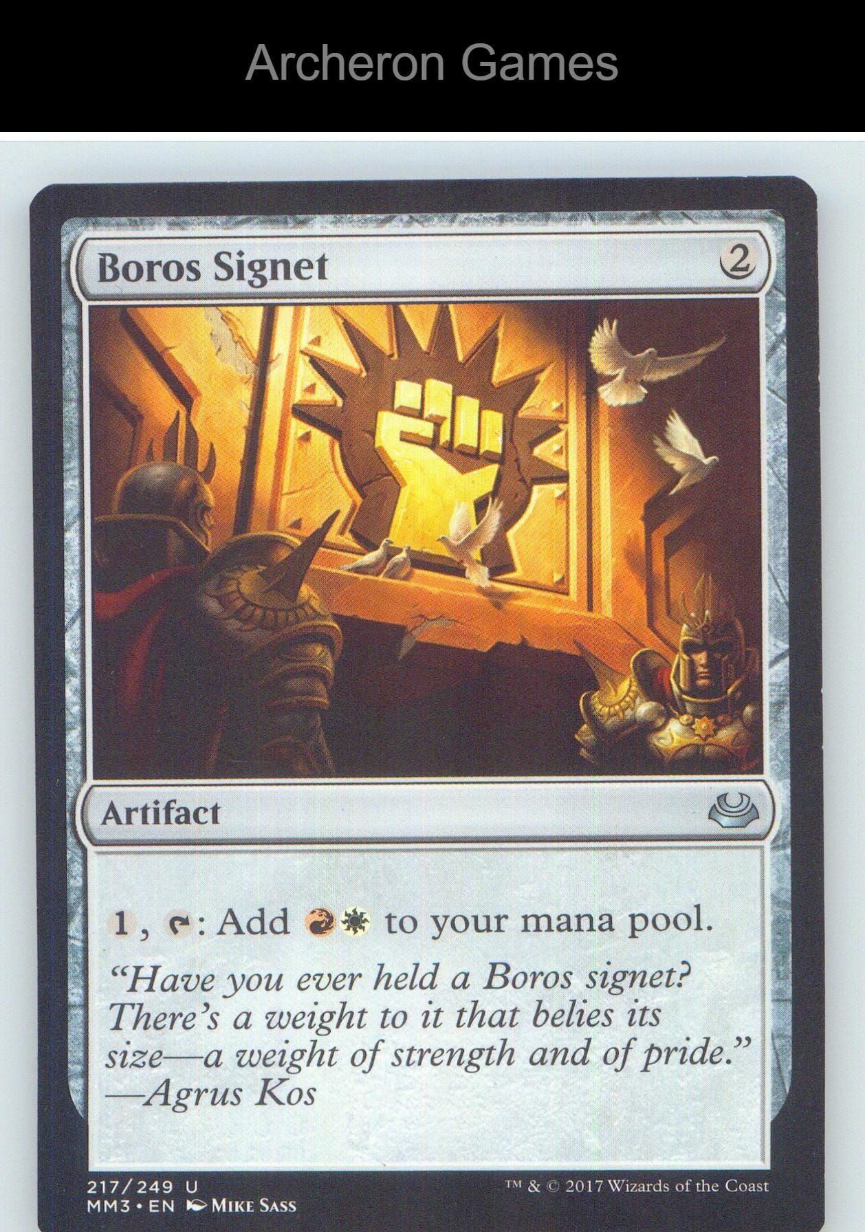 Boros Signet MM3 217 UC MTG Card NM/EX+