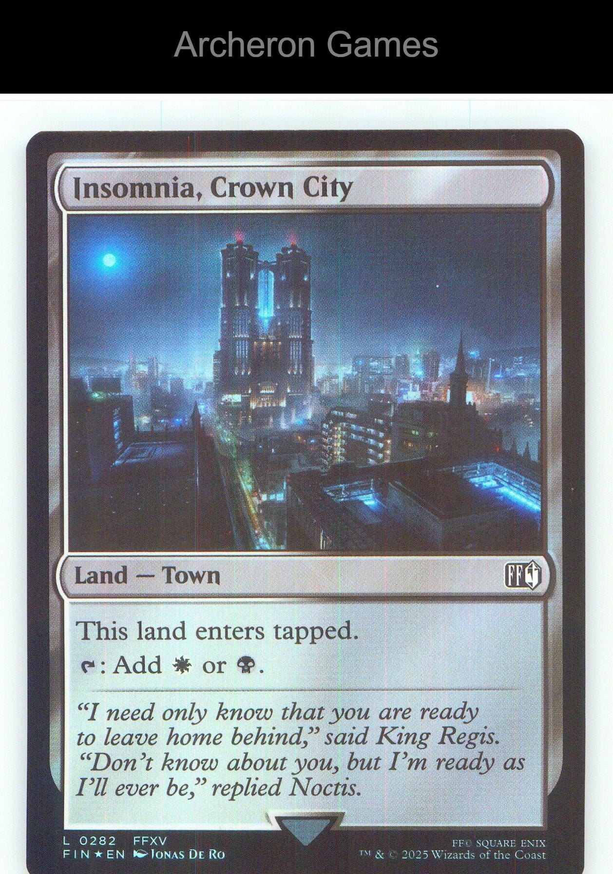Insomnia, Crown City FIN 282 Land MTG Card NM/EX+ Foil
