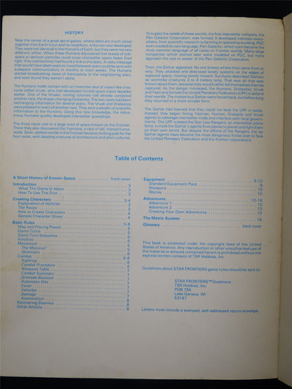 Star Frontiers: Alpha Dawn Basic Game Rules - Roleplay Booklet #2S2