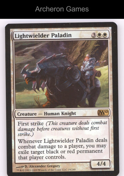 Lightwielder Paladin 19 R MTG Card Magic 2010 (M10)