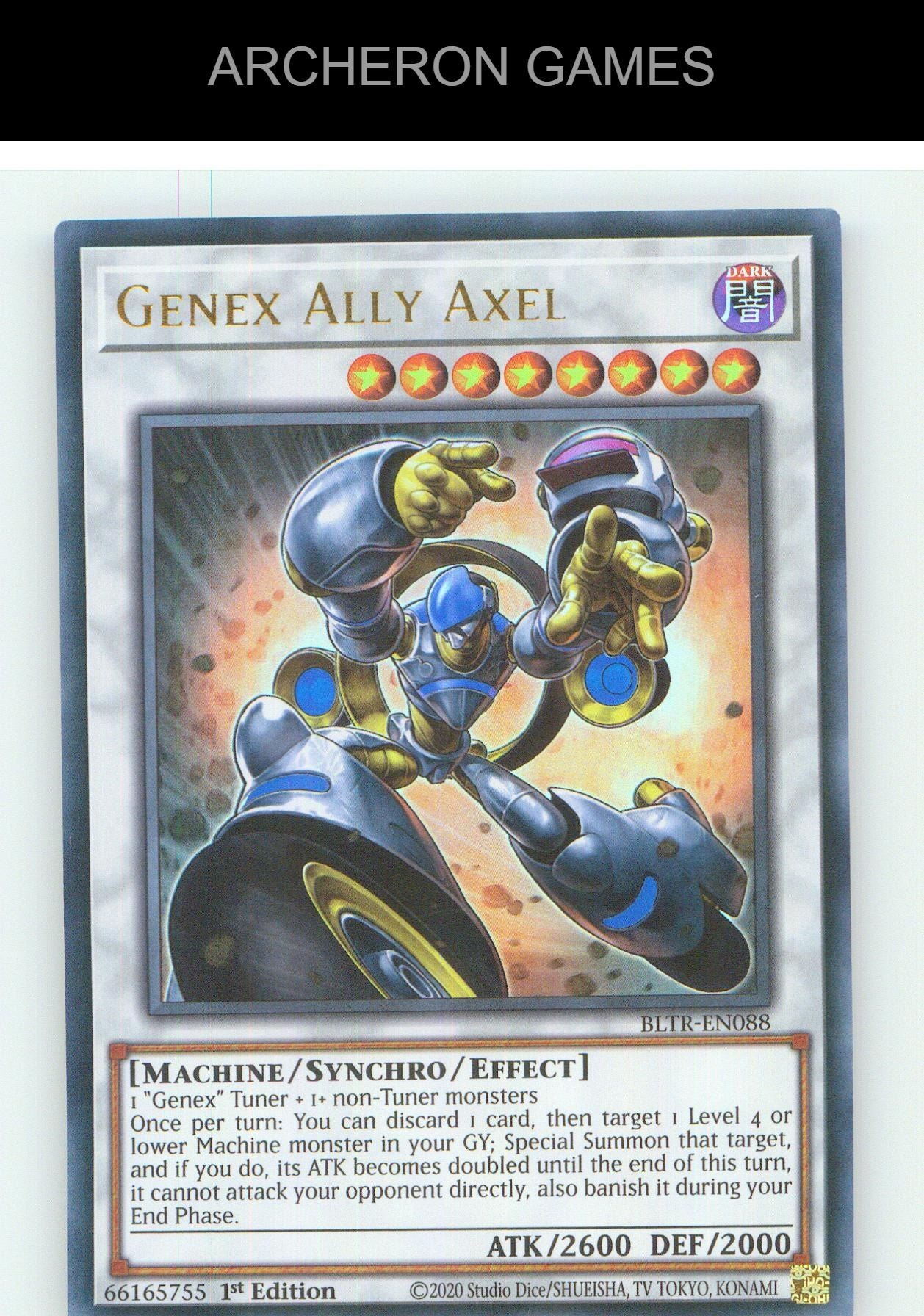 Genex Ally Axel UR YUGIOH Card 1st Edition
