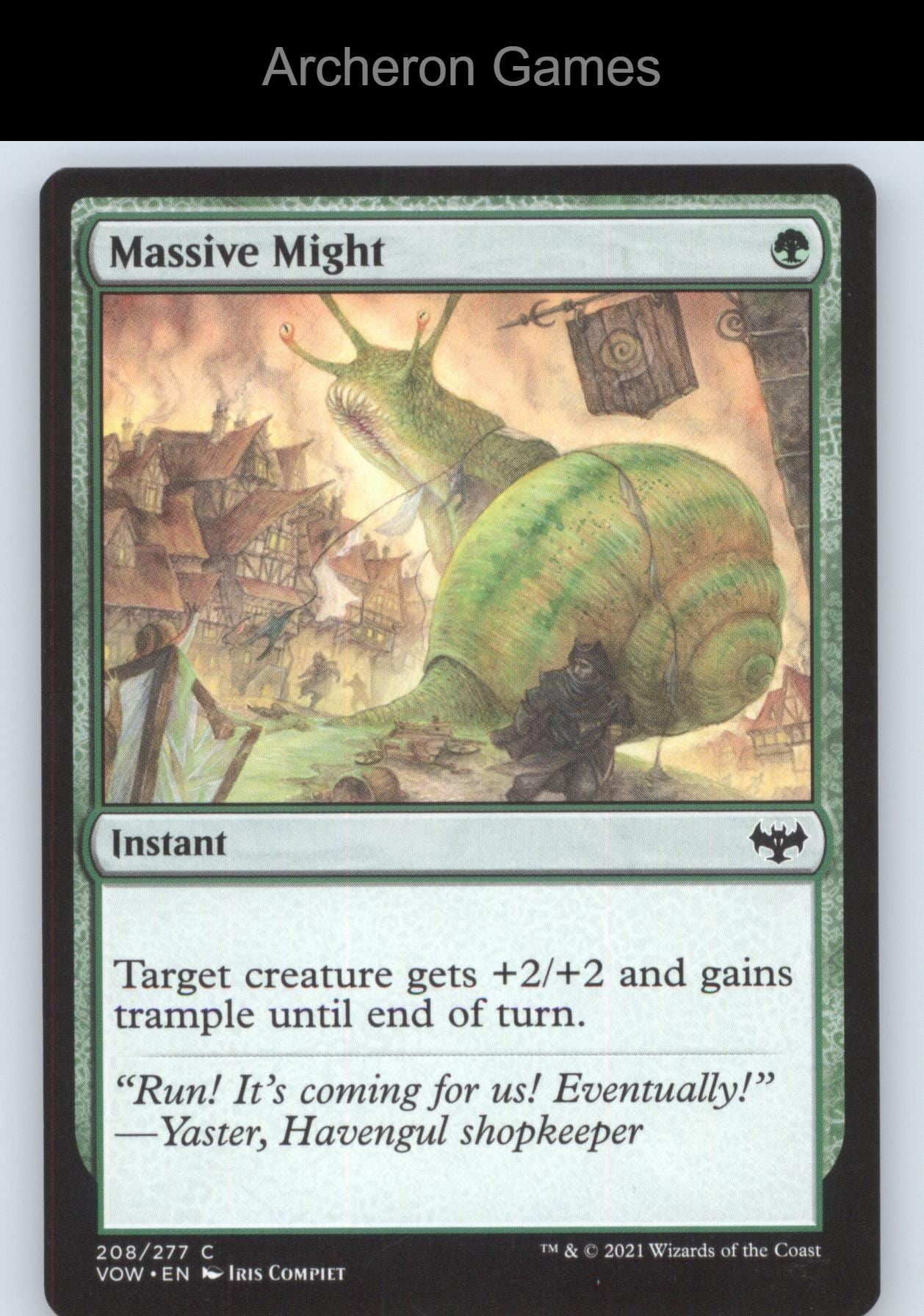 Massive Might 208/277 C MTG Card The List Reprints