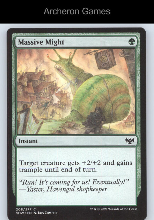 Massive Might 208/277 C MTG Card The List Reprints