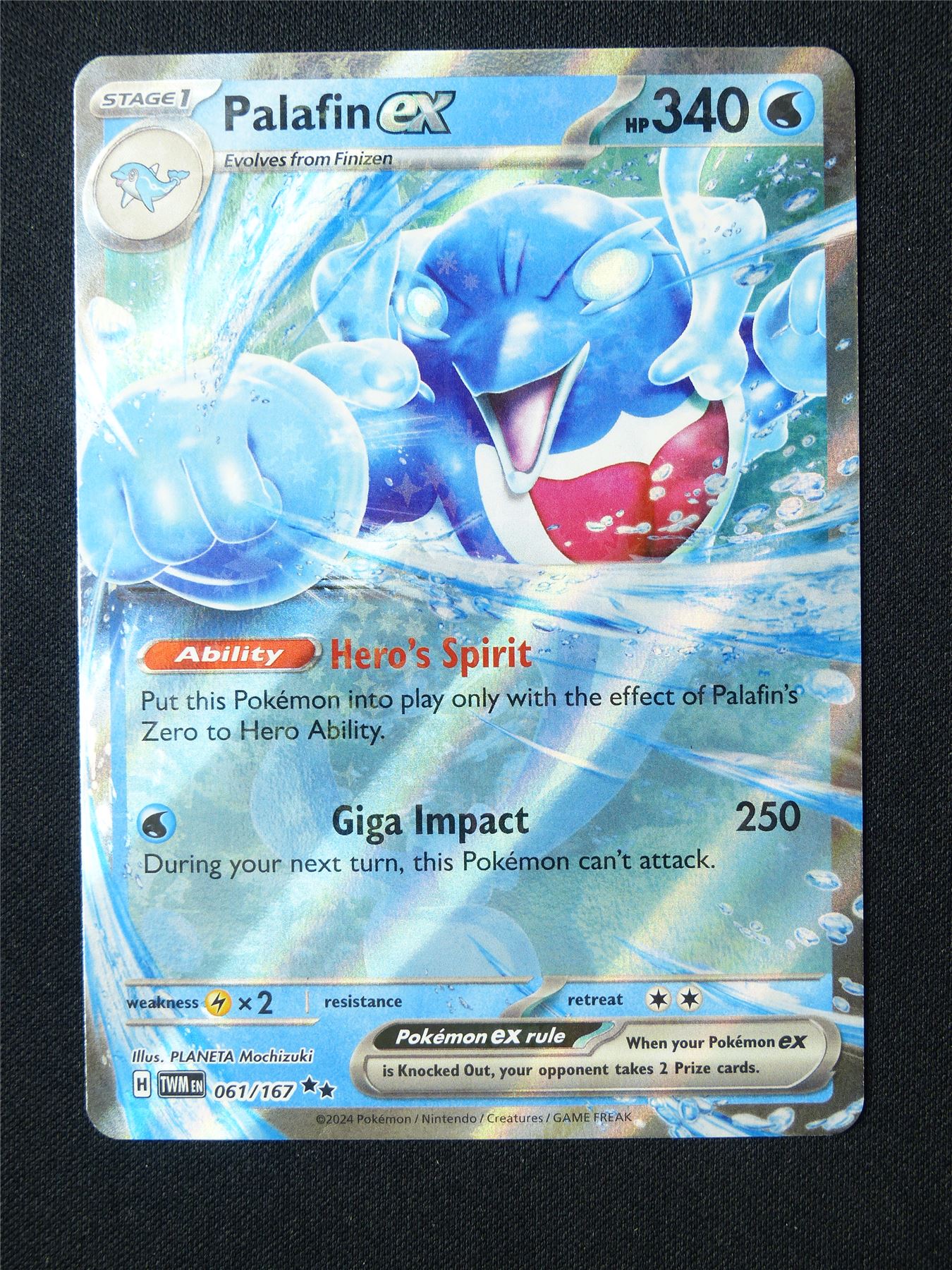 Palafin EX 061/167 Holo - Pokemon Card #63P