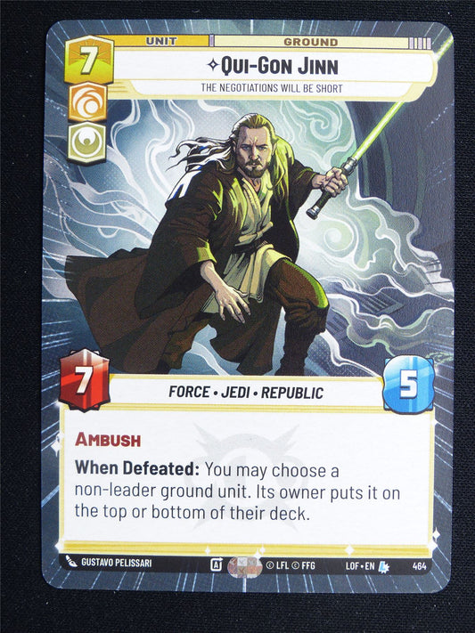 Qui-Gon Jinn 464 Hyperspace - Star Wars Unlimited Card #3US