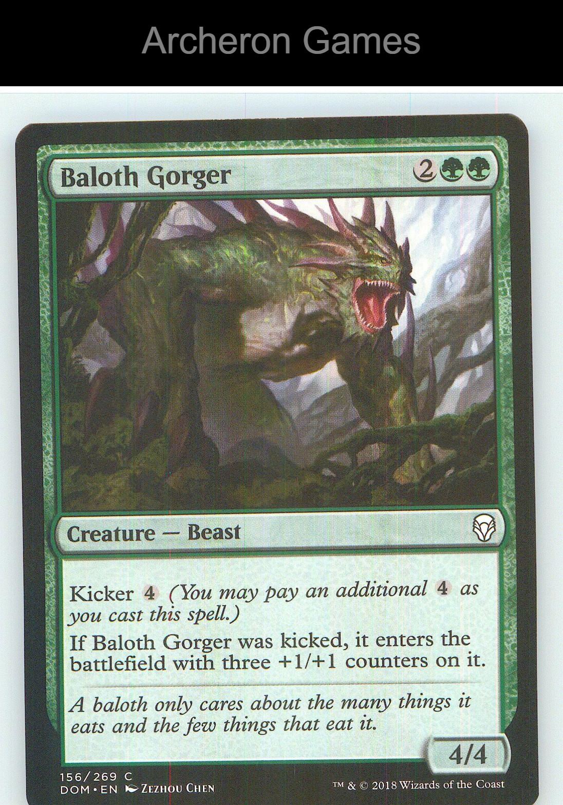 Baloth Gorger DOM 156 C MTG Card NM/EX+