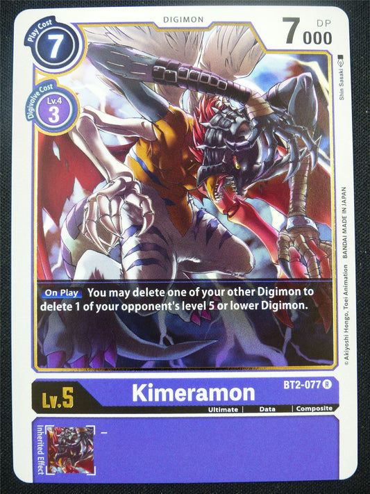 Kimeramon BT2-077 R - Digimon Card #9K
