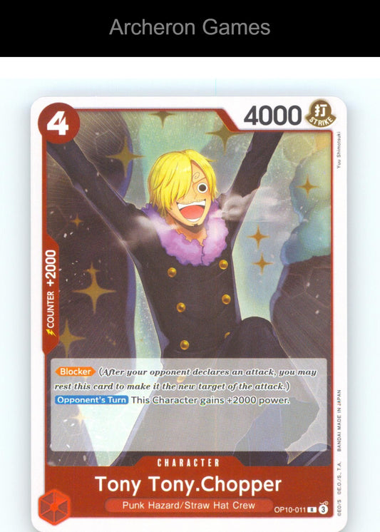 Tony Tony.Chopper (Reprint) OP10-011 R One Piece Card NM/EX+ Foil