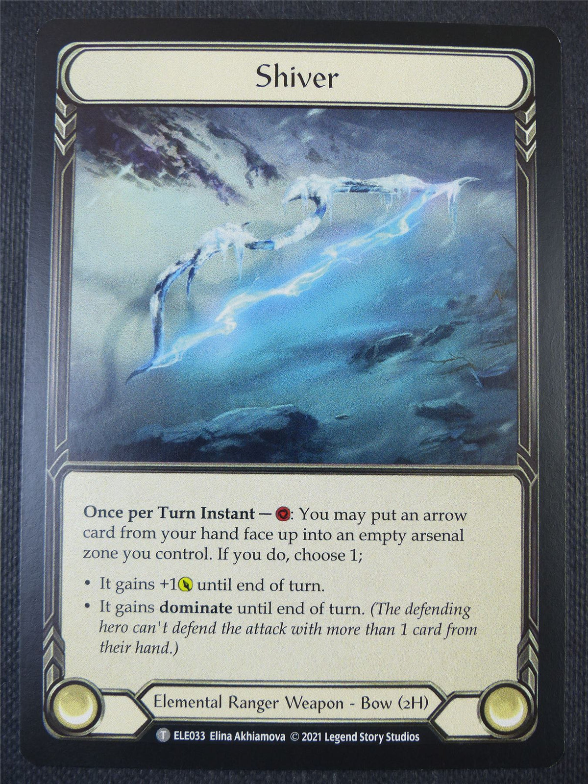 Oldhim Grandfather of Eternity / Shiver - Tales of Aria 1st ed - Flesh and Blood Card #65P