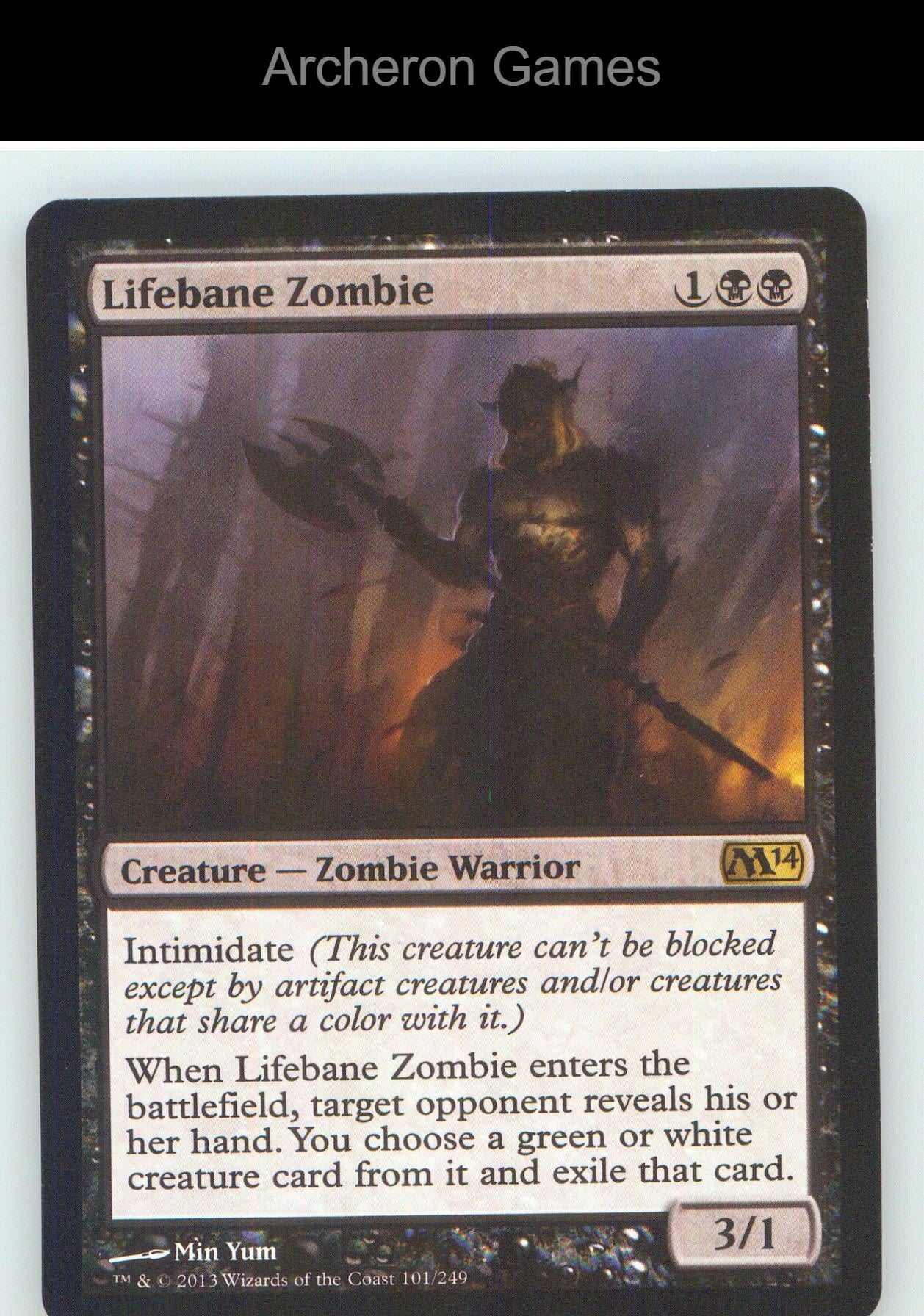 Lifebane Zombie M14 101 R MTG Card NM/EX+