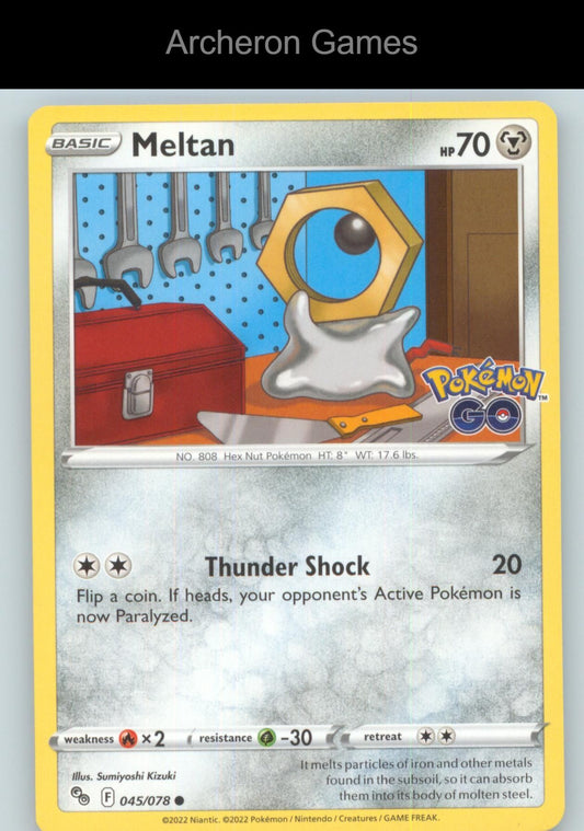 Pokemon Card Meltan PGO 045/078 C Pokemon GO