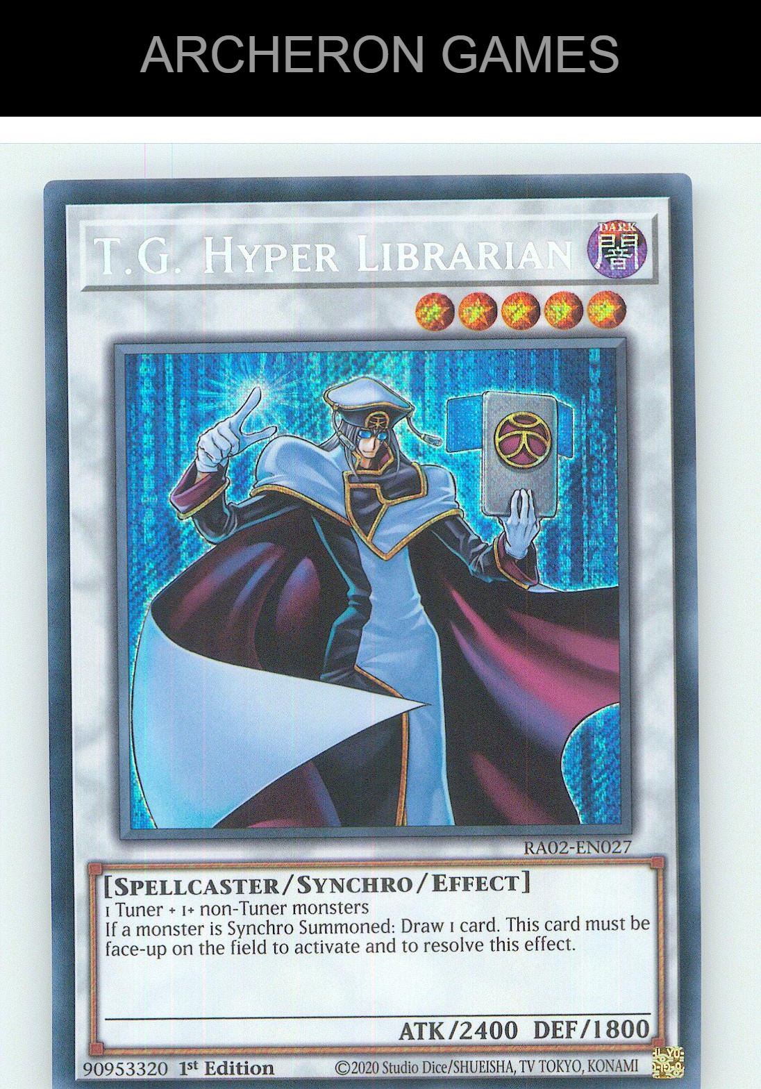 T.G. Hyper Librarian (Secret Rare) SEC YUGIOH Card 1st Edition