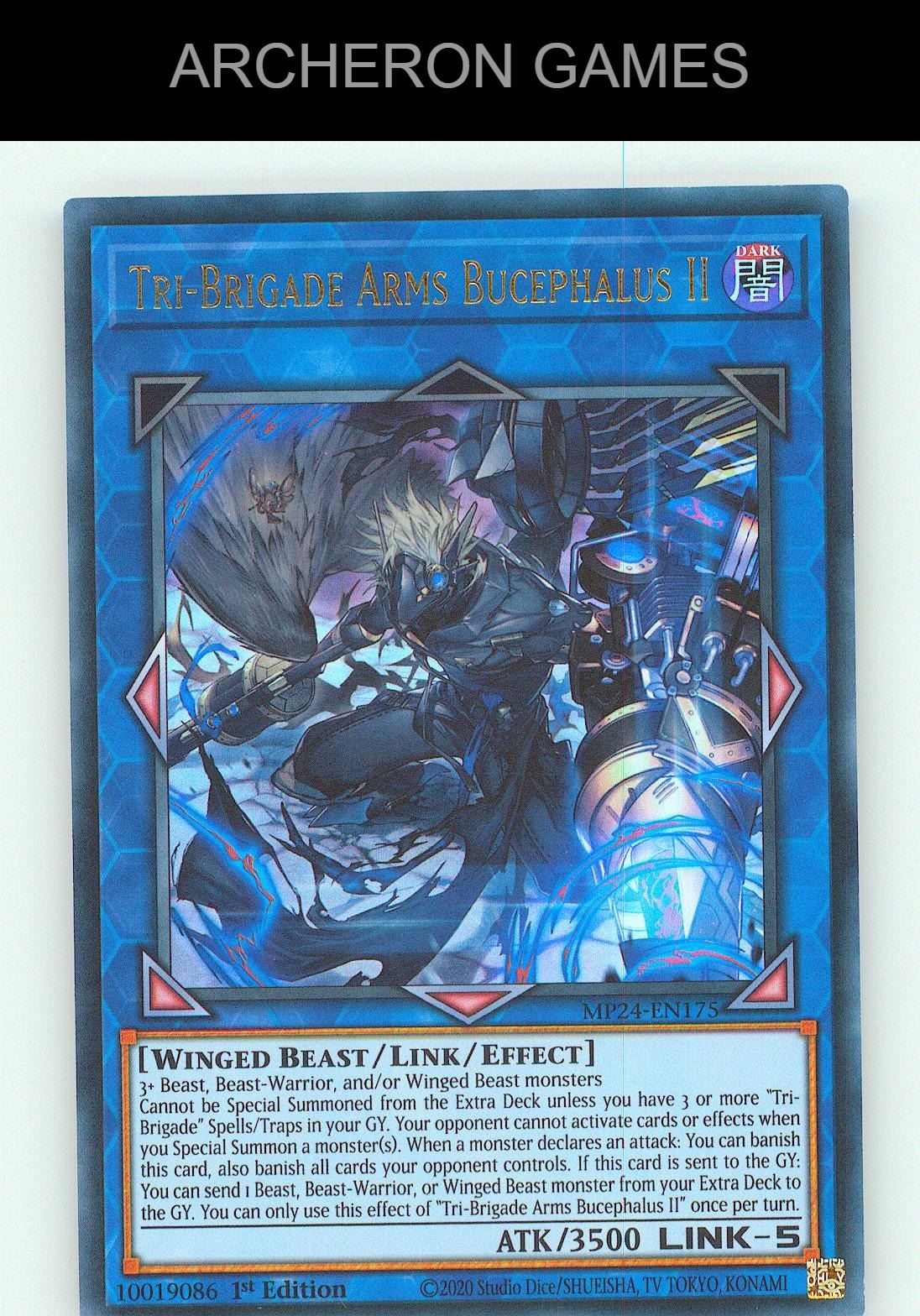 Tri-Brigade Arms Bucephalus II UR YUGIOH Card 1st Edition