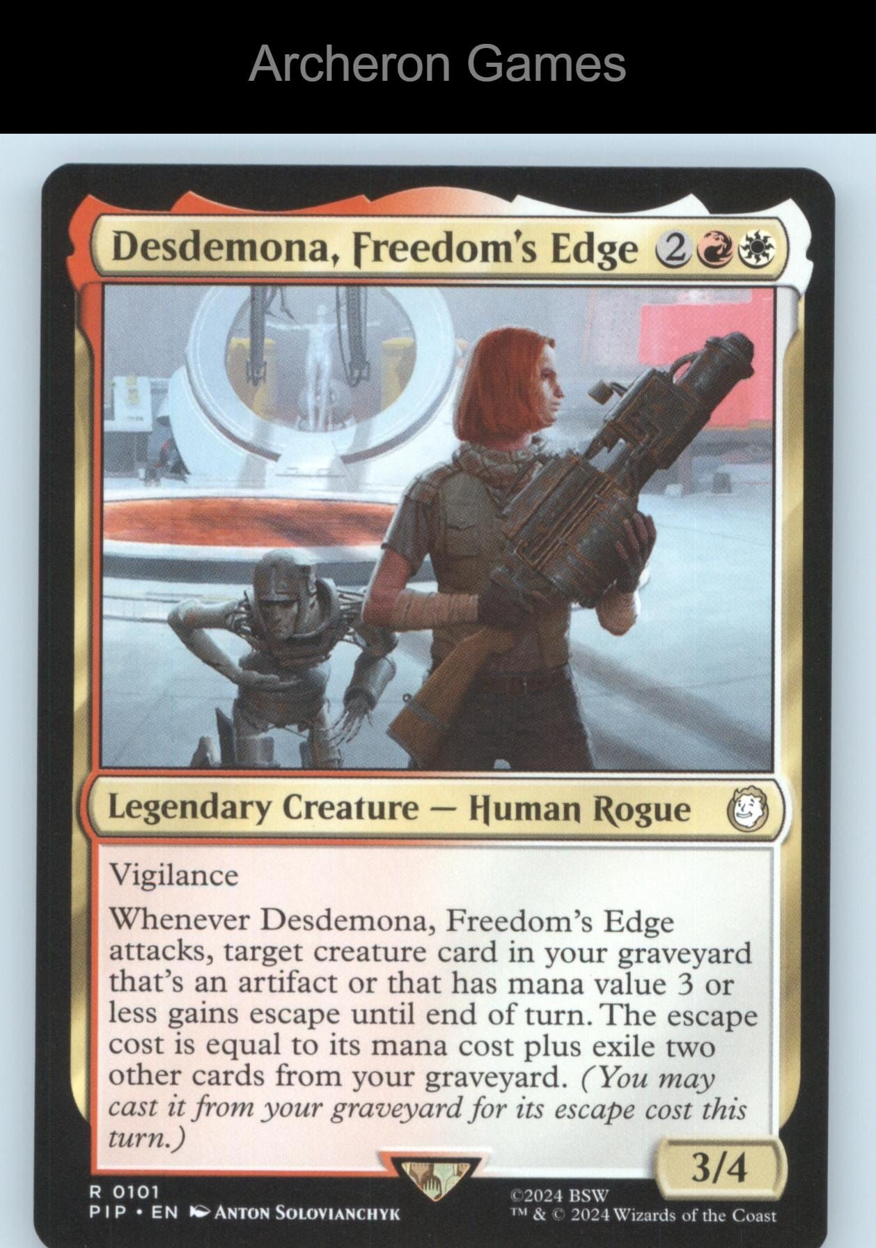 Desdemona, Freedom's Edge 101 R MTG Card Universes Beyond: Fallout