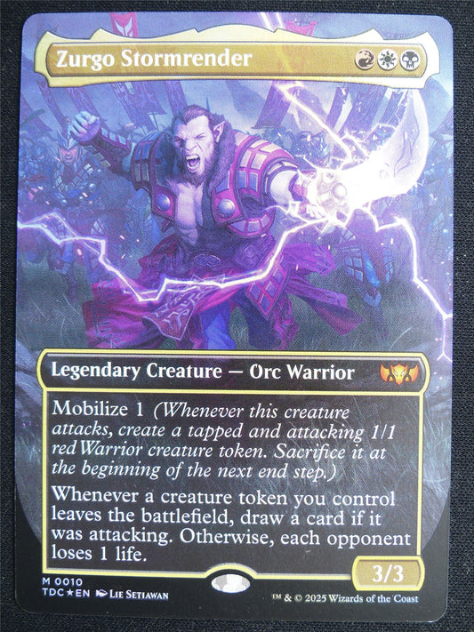 Zurgo Stormrender Borderless Foil - TDC - Mtg Card #4O1