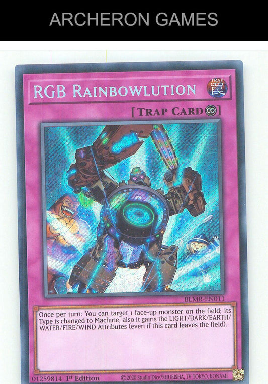 RGB Rainbowlution SEC YUGIOH Card 1st Edition