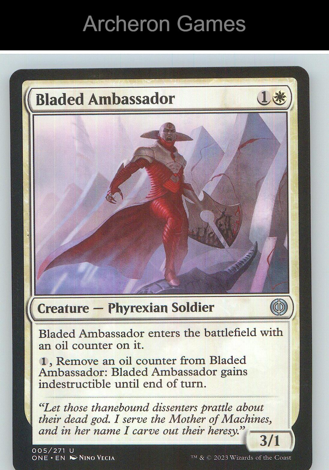Bladed Ambassador ONE 5 UC MTG Card NM/EX+