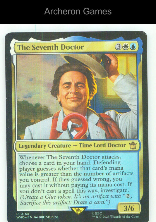 The Seventh Doctor WHO 158 R MTG Card NM/EX+ Foil
