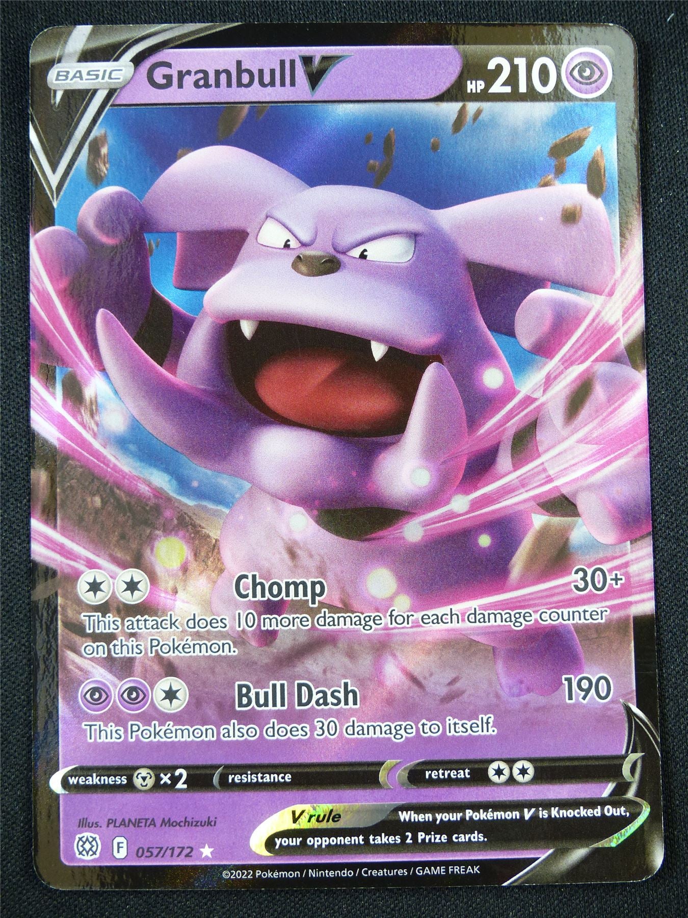 Granbull V 057/172 Holo - Pokemon Card #CO