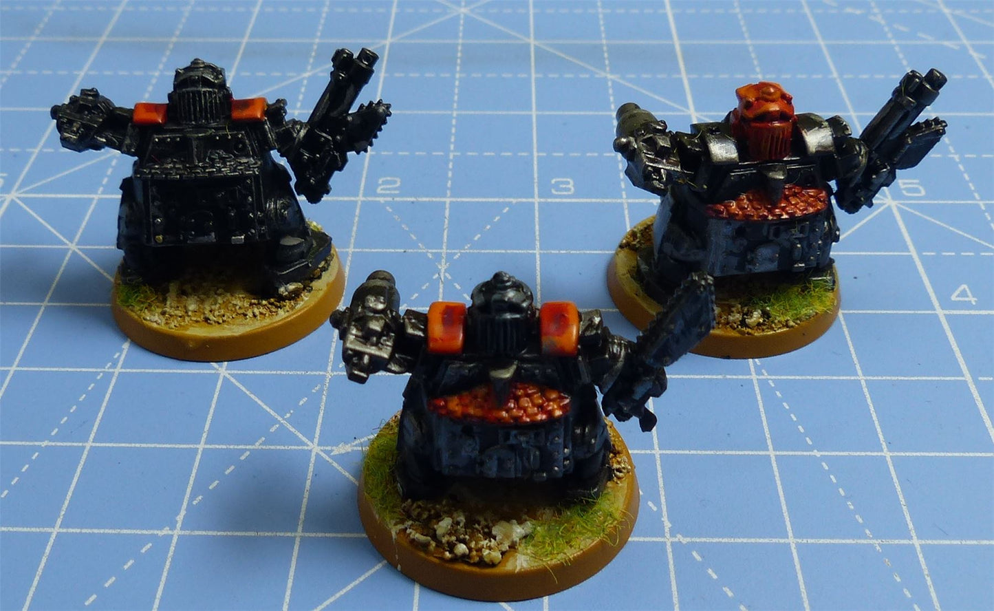 Classic Plastic Ork Stompers set of 3 painted OOP - Warhammer Epic #2FS