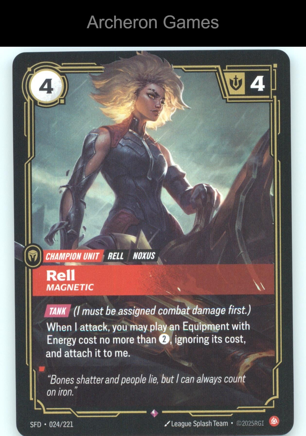 Rell - Magnetic SFD 024/221 R  Card Spiritforged